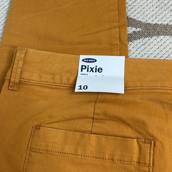 Old Navy Pixie Ankle Chino utility tobacco leaf pants - Picture 7 of 15